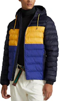 Polo Ralph Lauren Blue Colorblock Hooded Zip-Up Jacket 710877582-002 Polo Ralph Lauren Blue Colorblock Hooded Zip-Up Jacket 710877582-002