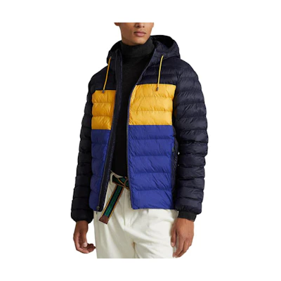 Polo Ralph Lauren Blue Colorblock Hooded Zip-Up Jacket 710877582-002
