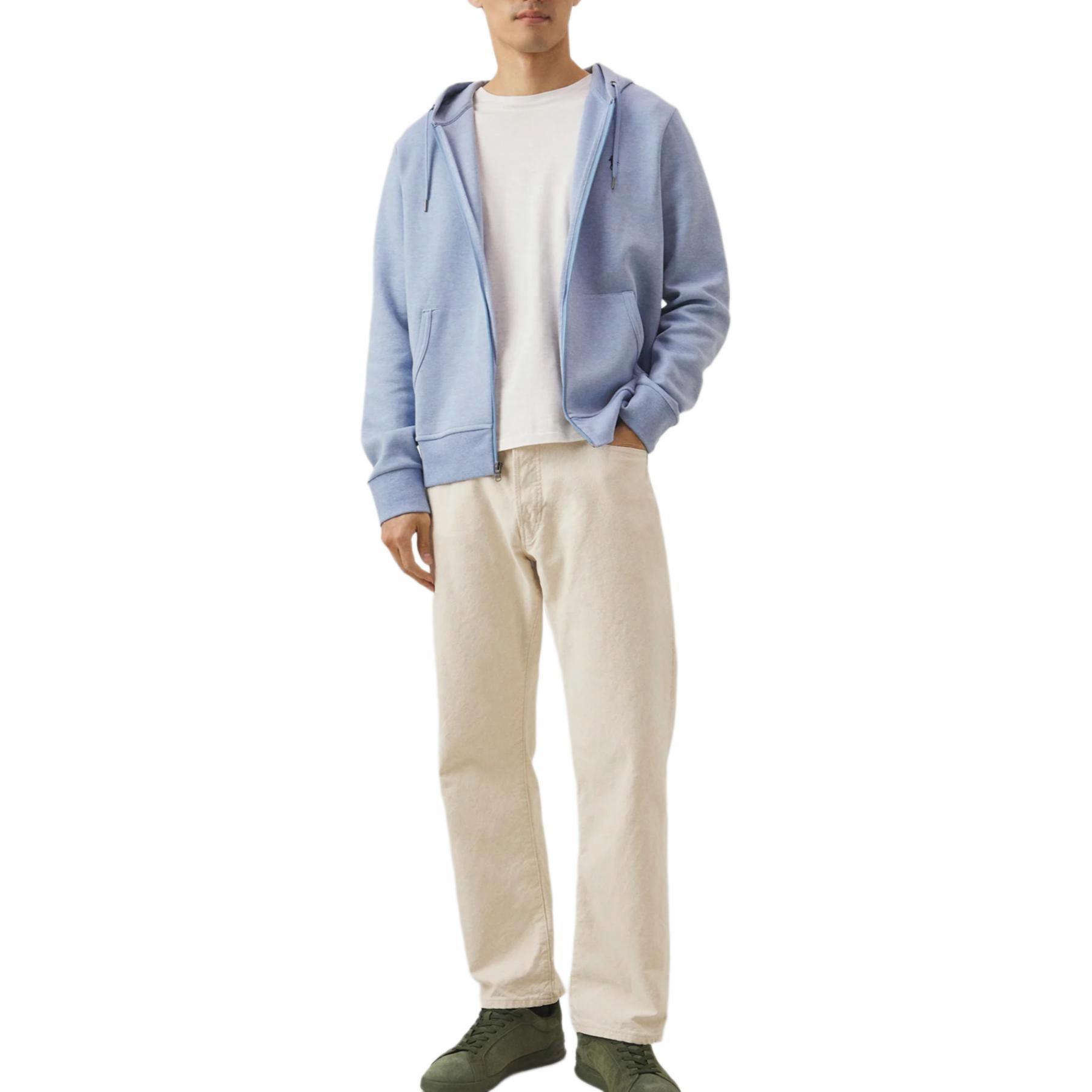 Shop Sudadera con Capucha Polo Ralph Lauren Azul Reversible con Logo y Bolsillo Canguro 710883329-041