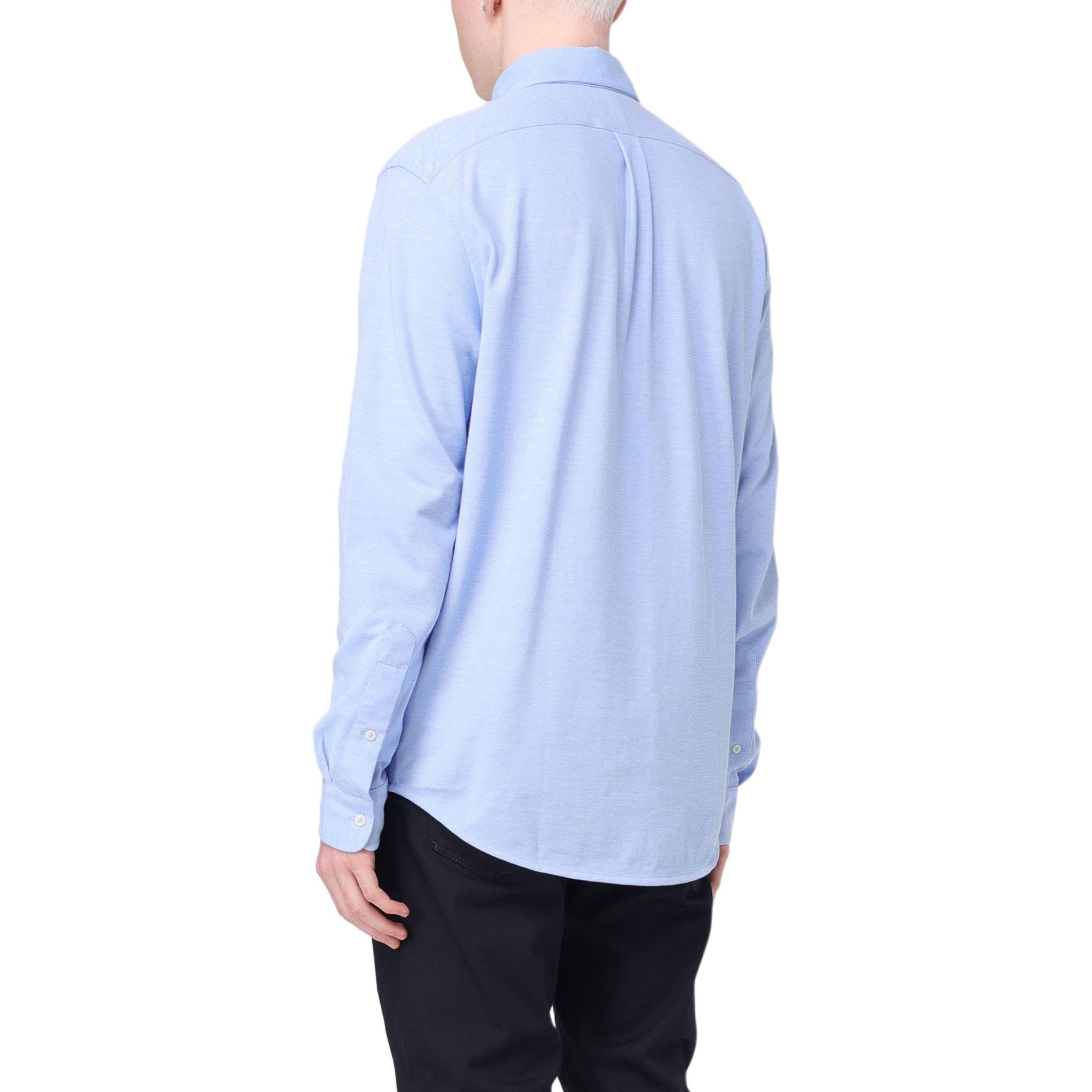 Polo Ralph Lauren Blue Embroidered Badge Long Sleeve Button-Up Shirt Mens. 710932545-001 圖 4