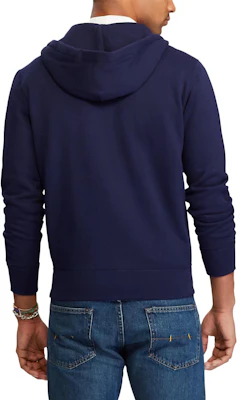 Polo Ralph Lauren蓝色拉链徽标刺绣连帽外套 710625887-024 Shop Polo Ralph Lauren蓝色拉链徽标刺绣连帽外套 710625887-024