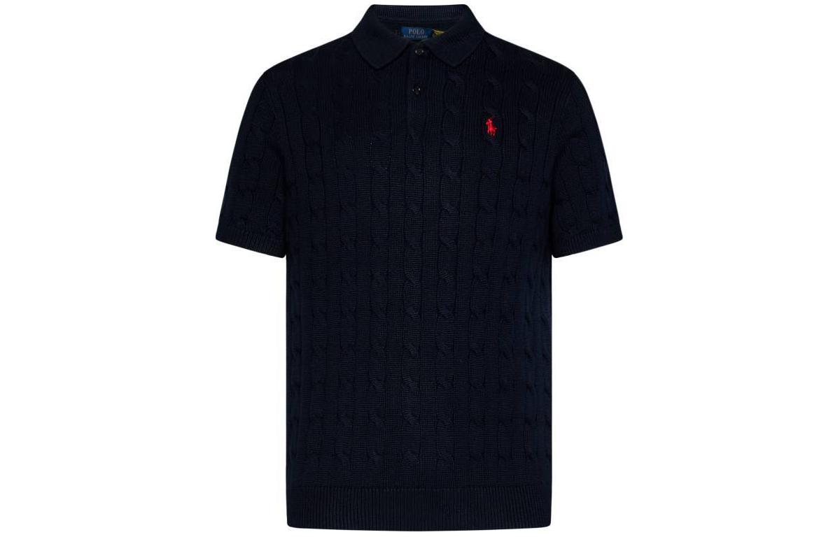 Order Polo Ralph Lauren Camiseta Polo Azul Marino con Logo Bordado para Hombre. 710917050-001