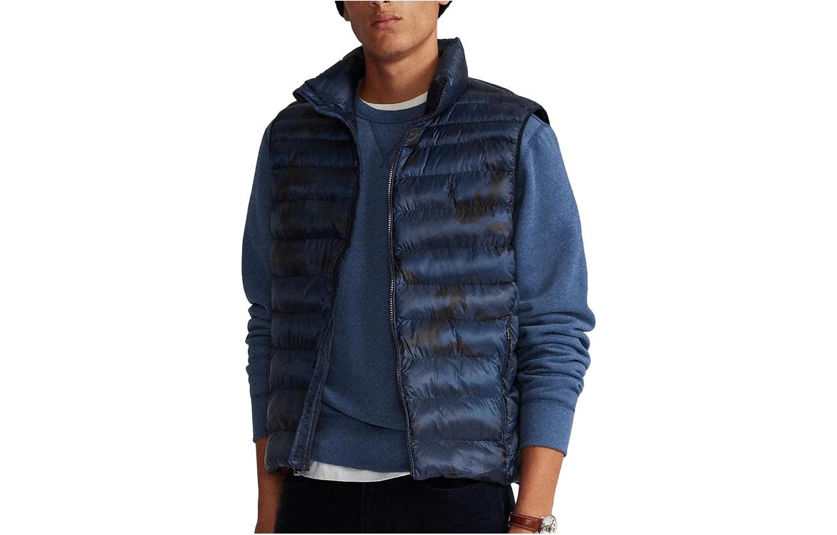 Order Polo Ralph Lauren 蓝色迷彩无袖拉链马甲 休闲穿搭。 710811681-001