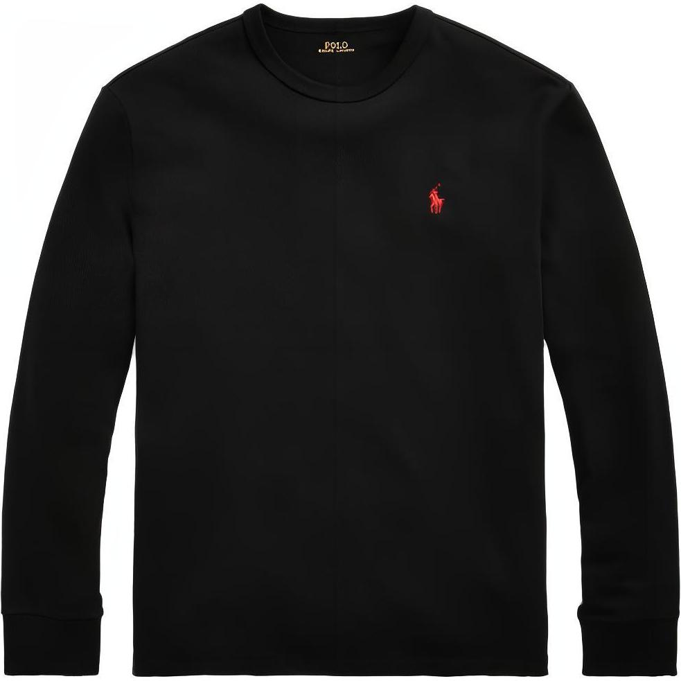 Polo Ralph Lauren Classic Black Long-Sleeve Crewneck T-Shirt for Men. MNPOTSH16820171-001