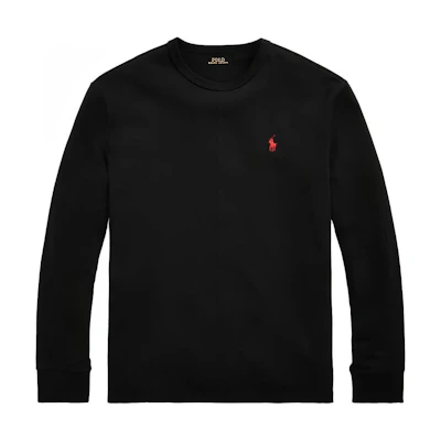 Polo Ralph Lauren Classic Black Long-Sleeve Crewneck T-Shirt for Men. MNPOTSH16820171-001