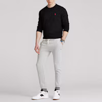 Lookbook Polo Ralph Lauren Classic Black Long-Sleeve Crewneck T-Shirt for Men. MNPOTSH16820171-001