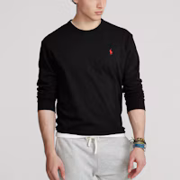 Shop Polo Ralph Lauren Classic Black Long-Sleeve Crewneck T-Shirt for Men. MNPOTSH16820171-001