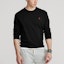 Shop Polo Ralph Lauren Camiseta Negra de Manga Larga Cuello Redondo para Hombre. MNPOTSH16820171-001