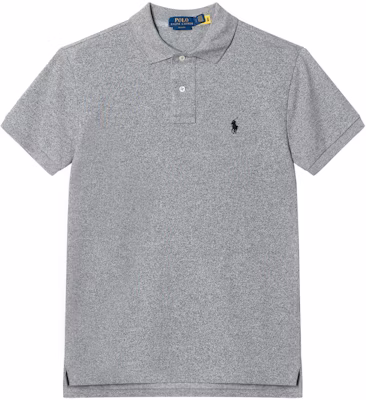 Polo Ralph Lauren Classic Fit Cotton Logo Embroidered Polo Shirt Grey Mens 710548797-011 Buy Polo Ralph Lauren Classic Fit Cotton Logo Embroidered Polo Shirt Grey Mens 710548797-011