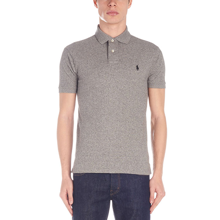 Lookbook Polo Ralph Lauren 男裝經典版棉質刺繡短袖灰色POLO衫 548797-011