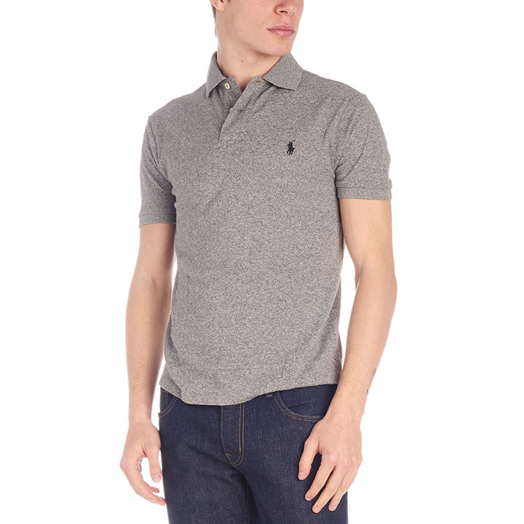 Details for Polo Ralph Lauren 男裝經典版棉質刺繡短袖灰色POLO衫 548797-011