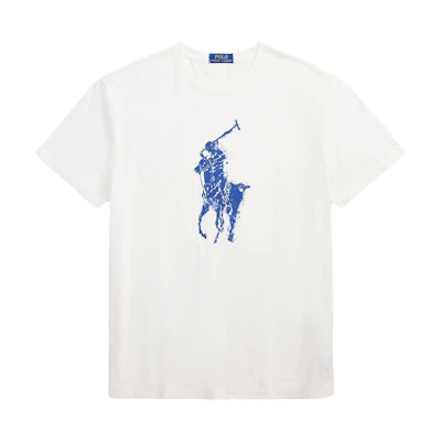 Polo Ralph Lauren Classic Fit Logo Paint-Splatter Crewneck T-Shirt Men. 710964482-004