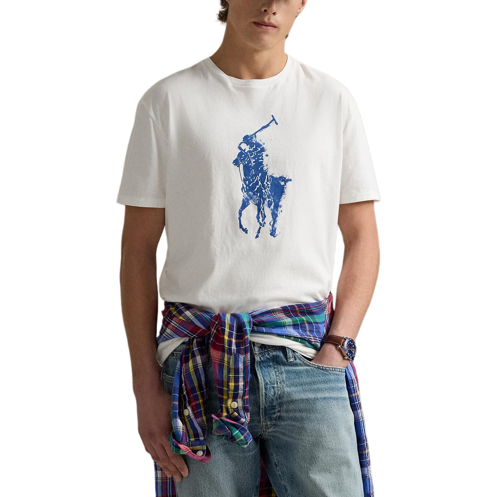 Shop Polo Ralph Lauren 經典款漆彩潑墨圓領短袖T恤 男款 710964482-004