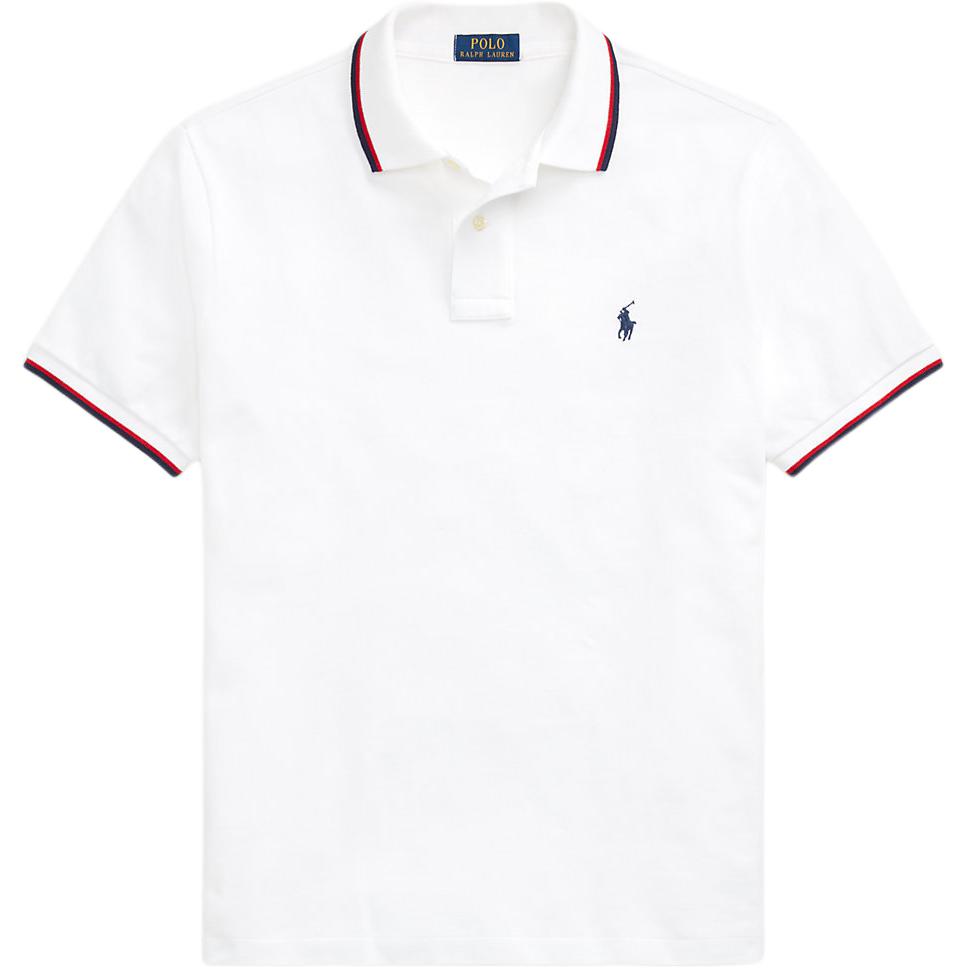 Order Polo Ralph Lauren 經典版條紋Logo短袖Polo衫 白色 710844275-002
