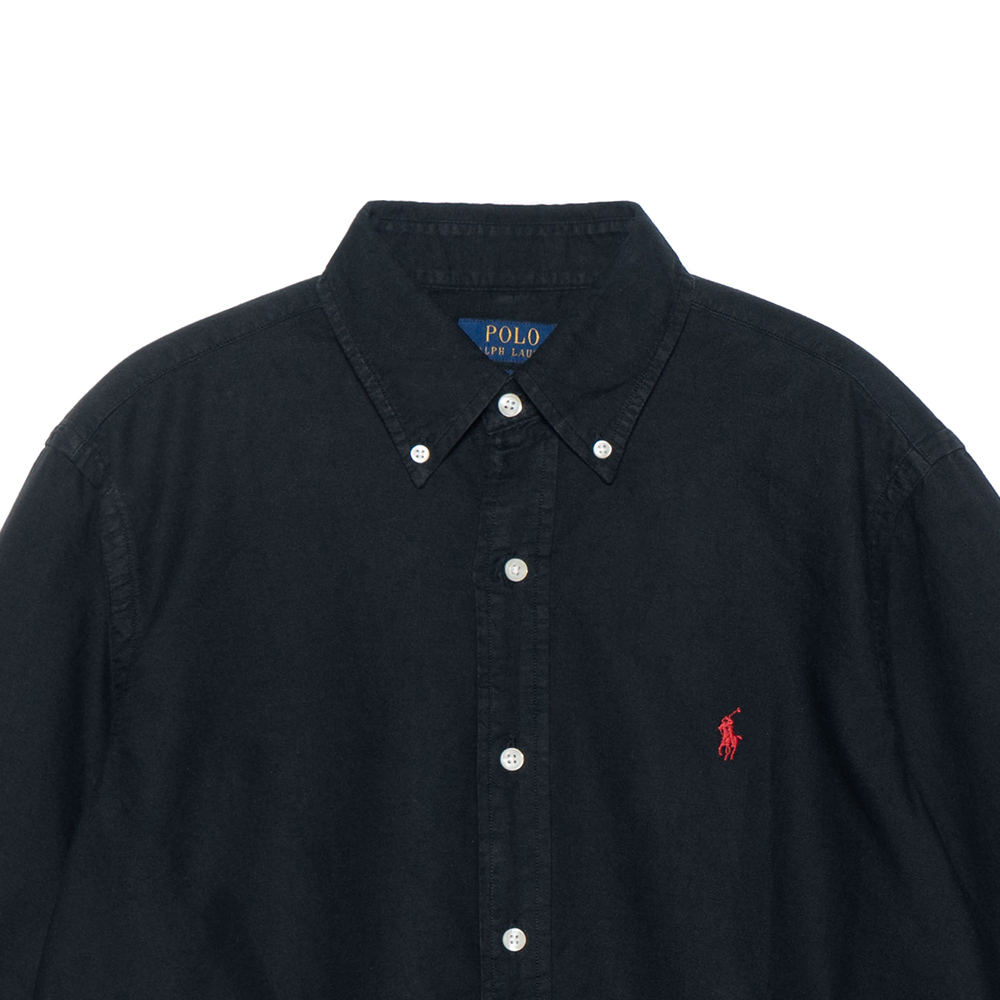 Polo Ralph Lauren Classic Fit Oxford Black Long Sleeve Shirt with Logo Embroidery. MNPOWOV16820355-001 圖 13