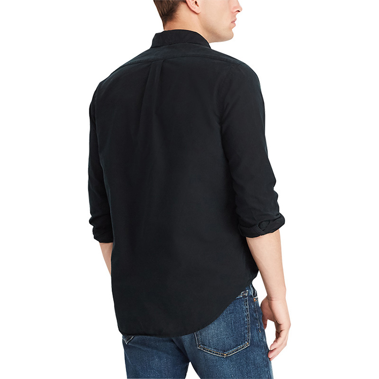 Polo Ralph Lauren Classic Fit Oxford Black Long Sleeve Shirt with Logo Embroidery. MNPOWOV16820355-001 圖 7