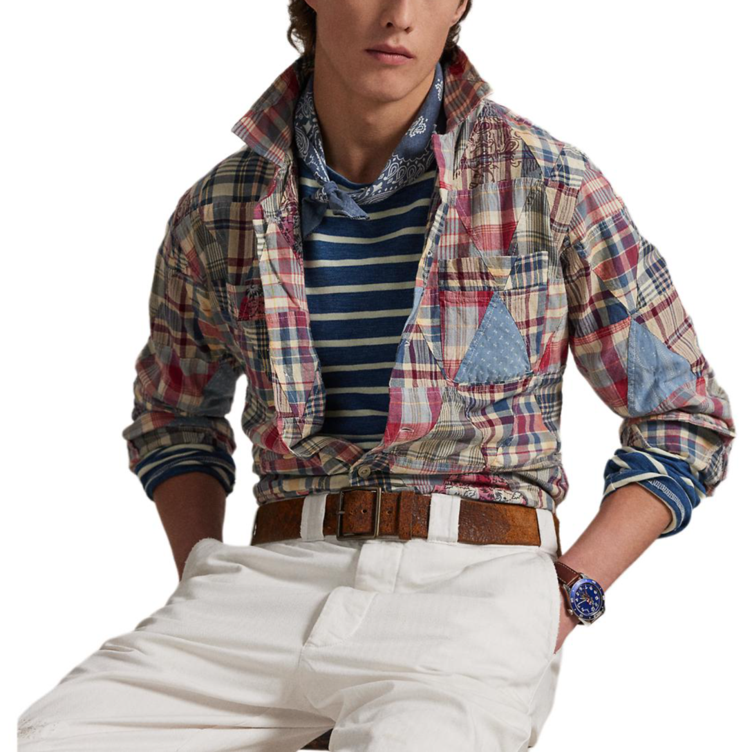 Purchase Camisa Polo Ralph Lauren Classic Fit Patchwork de Algodón Hombre Multicolor. MNPOWOV16824161