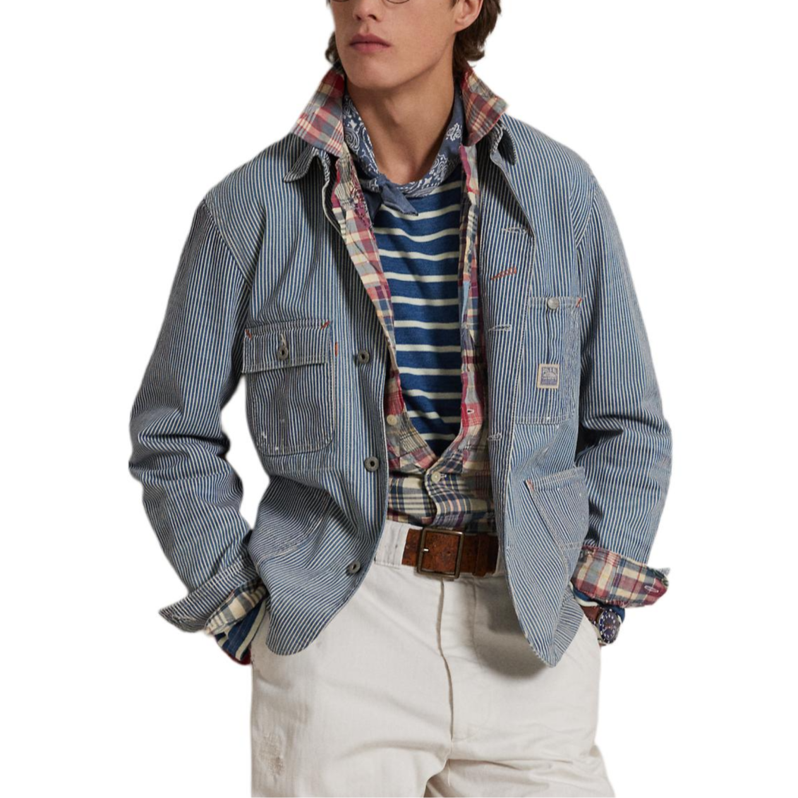 Sizing Camisa Polo Ralph Lauren Classic Fit Patchwork de Algodón Hombre Multicolor. MNPOWOV16824161