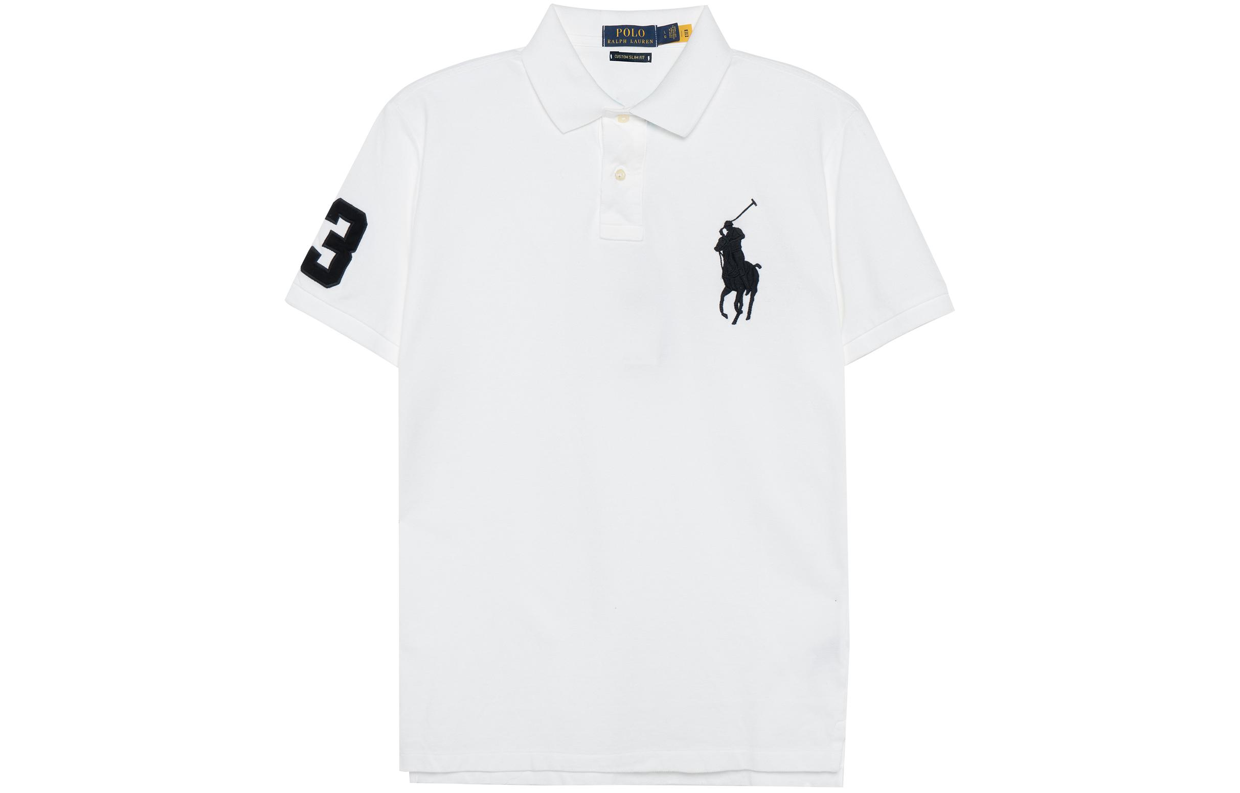 Polo Ralph Lauren Classic Fit Polo Shirt with Logo Embroidery White  Shirt 710688969-003