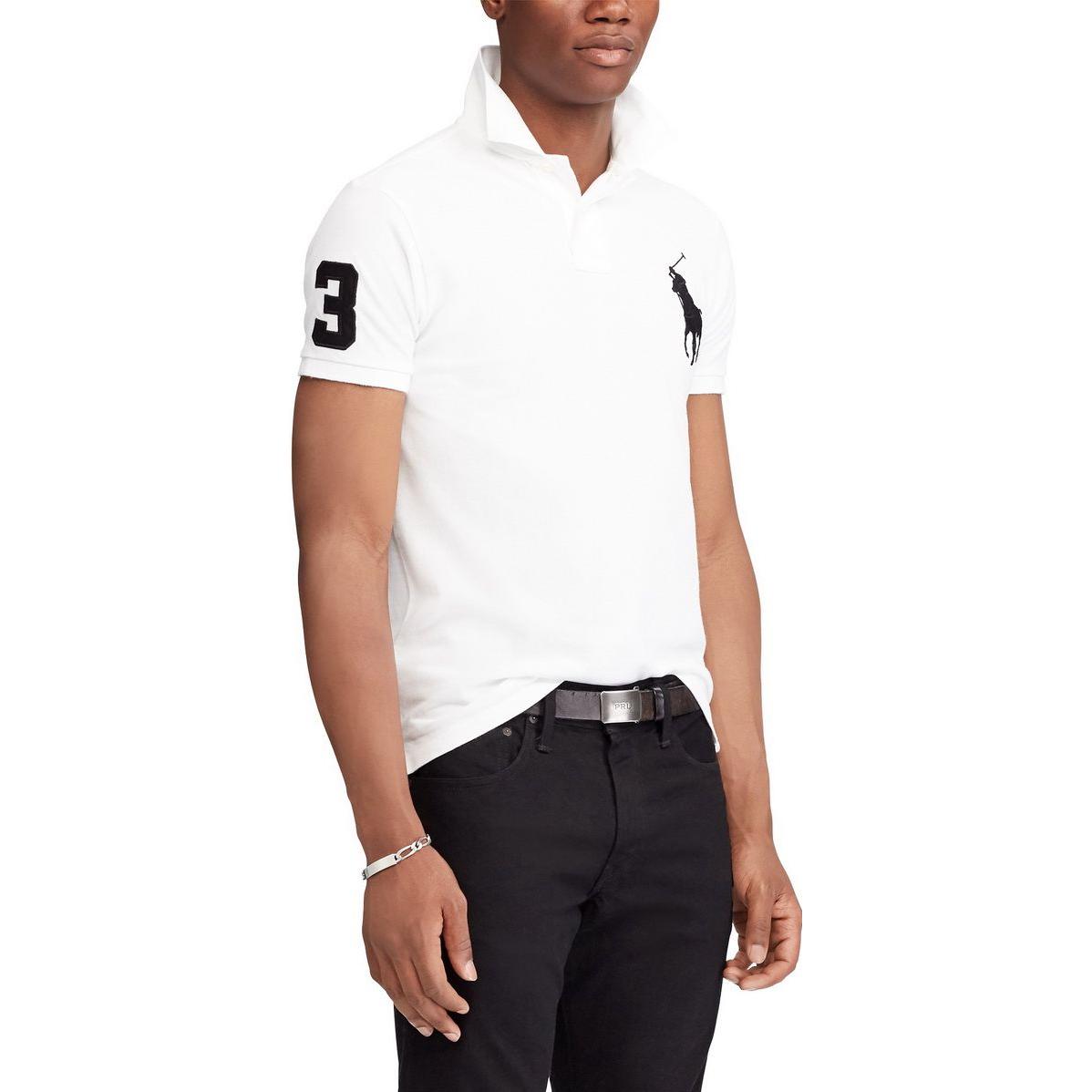 Details for Polo Ralph Lauren Classic Fit Polo Shirt with Logo Embroidery White  Shirt 710688969-003