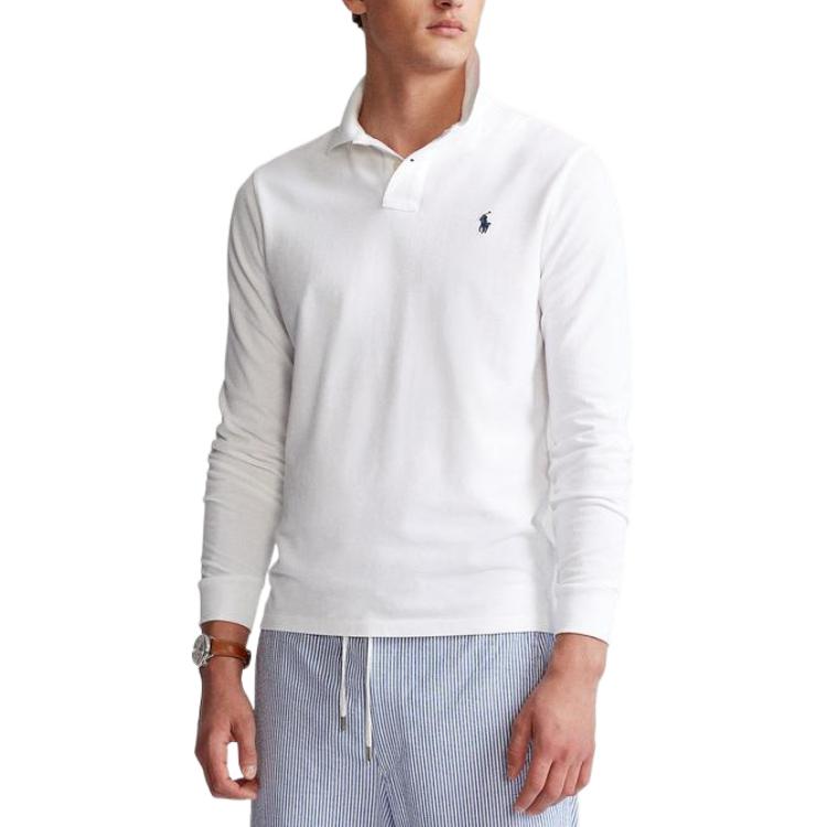 Polo Ralph Lauren Classic Long Sleeve Polo Shirt White Men’s MNPOKNI16820114-100 圖 4