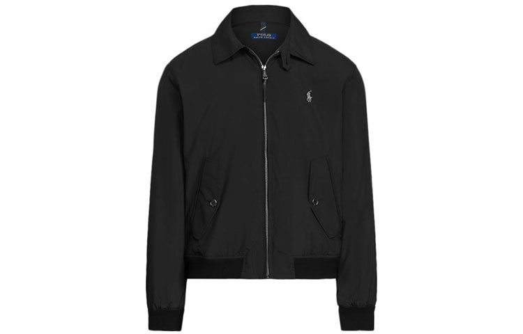 Order Polo Ralph Lauren Jaket Hitam Lelaki Logo Sulaman Klasik. 710832229003