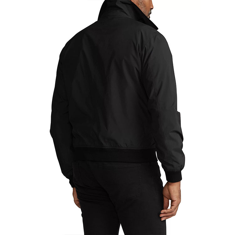 Shop Polo Ralph Lauren Jaket Hitam Lelaki Logo Sulaman Klasik. 710832229003