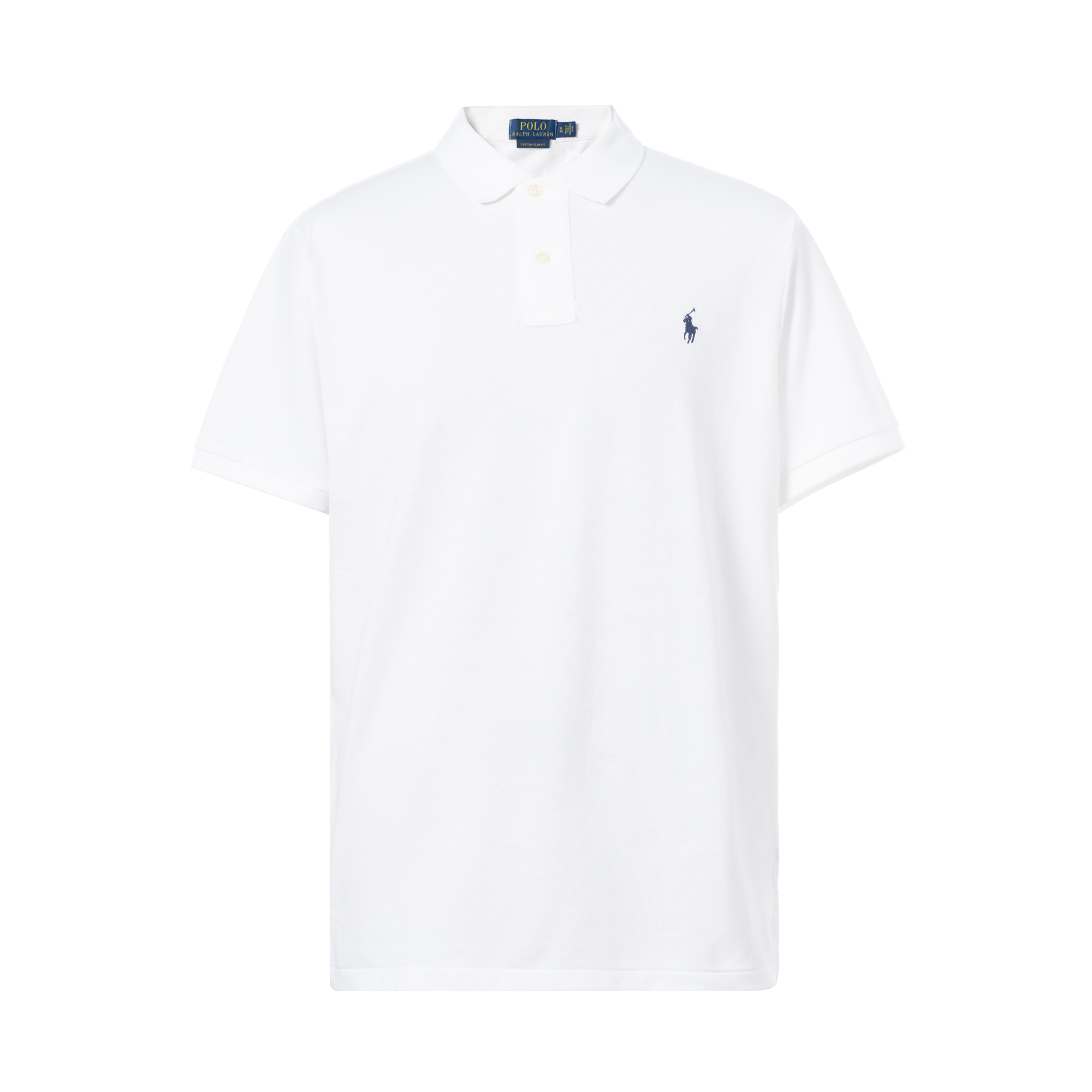 Polo Ralph Lauren Classic Solid Logo Embroidered Short Sleeve Polo Shirt White Men 710666998002