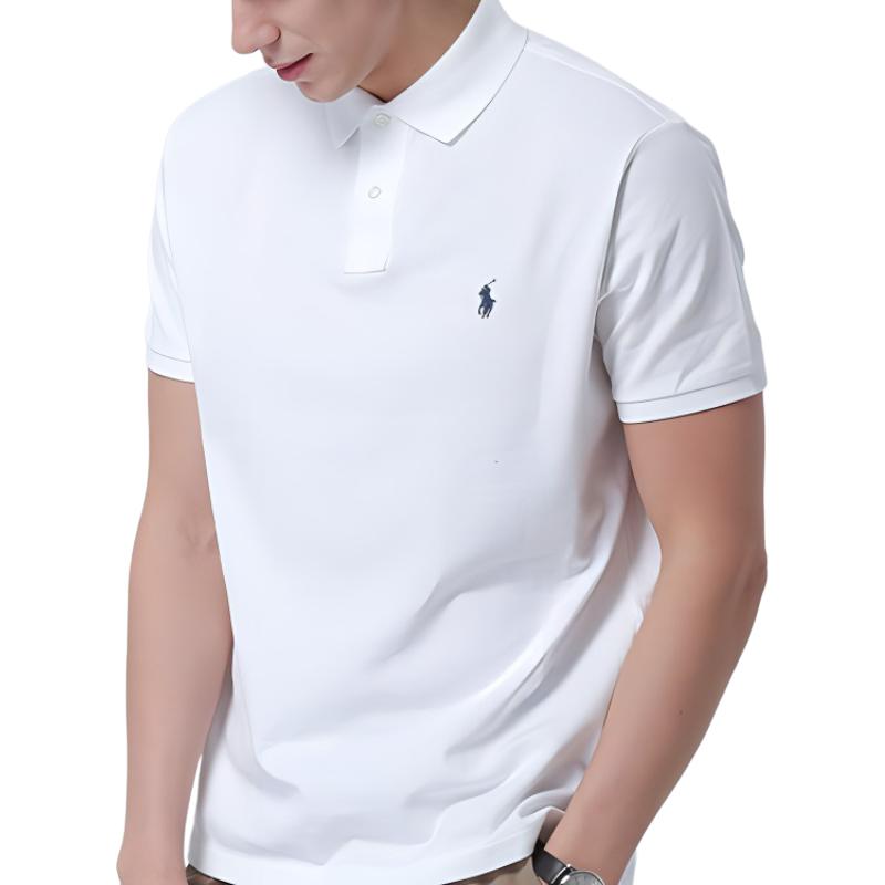 Sizing Polo Ralph Lauren Classic Solid Logo Embroidered Short Sleeve Polo Shirt White Men 710666998002