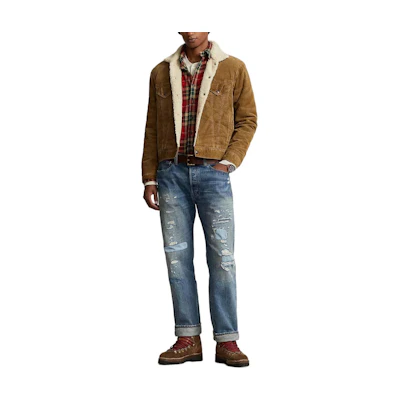 Polo Ralph Lauren Colorblock Chest Pocket Long Sleeve Jacket Brown (). 710927490-001