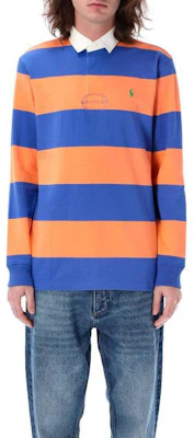 Polo Ralph Lauren Colorblock Striped Long Sleeve Polo Shirt Royal Orange () 710900566-017 Buy Polo Ralph Lauren Colorblock Striped Long Sleeve Polo Shirt Royal Orange () 710900566-017