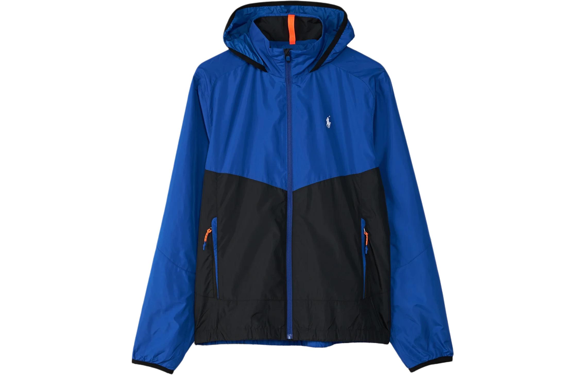 Order Polo Ralph Lauren Colorblock Zip-Up Hoodie Jacket  Blue Long Sleeve Casual. 710923265-001