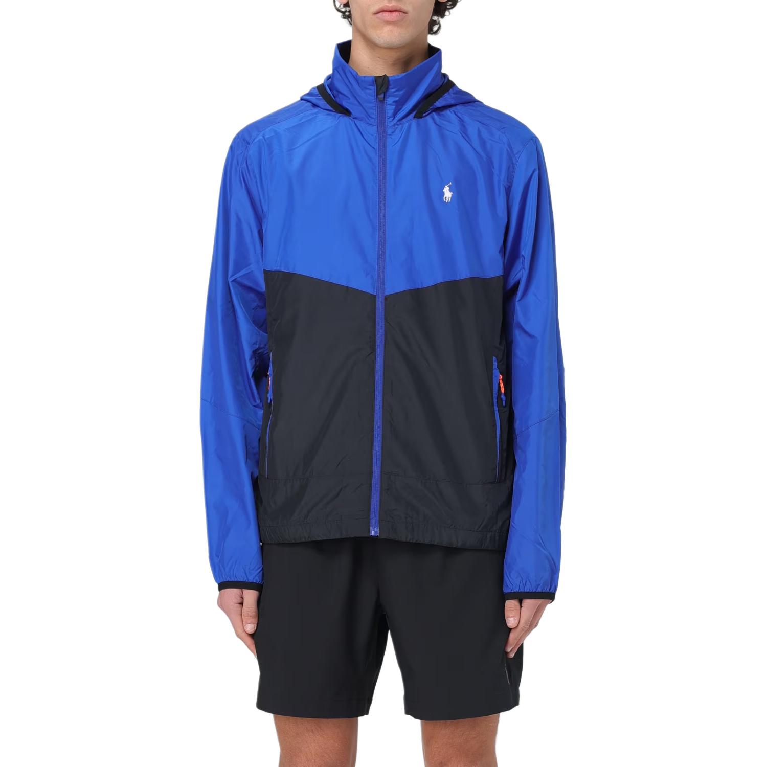 Lookbook Polo Ralph Lauren Colorblock Zip-Up Hoodie Jacket  Blue Long Sleeve Casual. 710923265-001