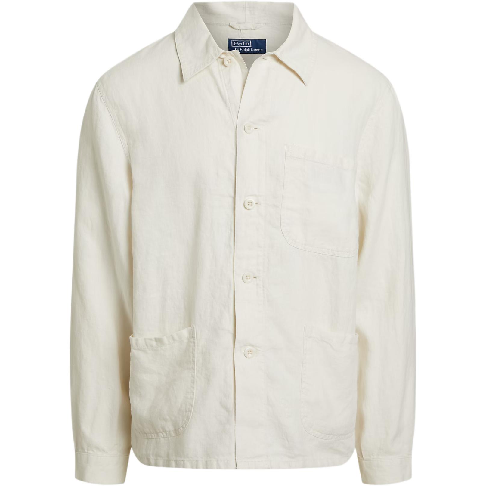 Order Polo Ralph Lauren 米白色亞麻工裝長袖外套 710971946-003