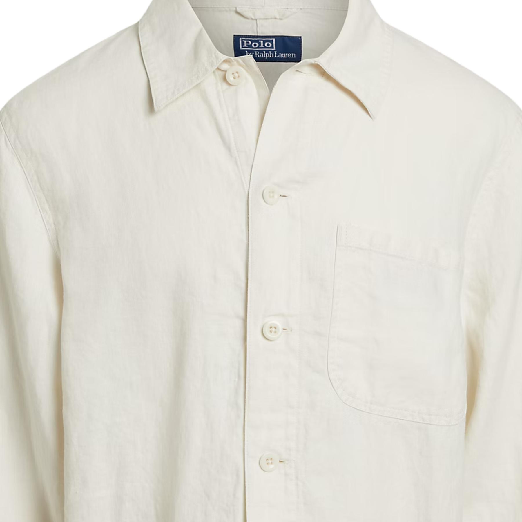 Details for Polo Ralph Lauren 米白色亞麻工裝長袖外套 710971946-003