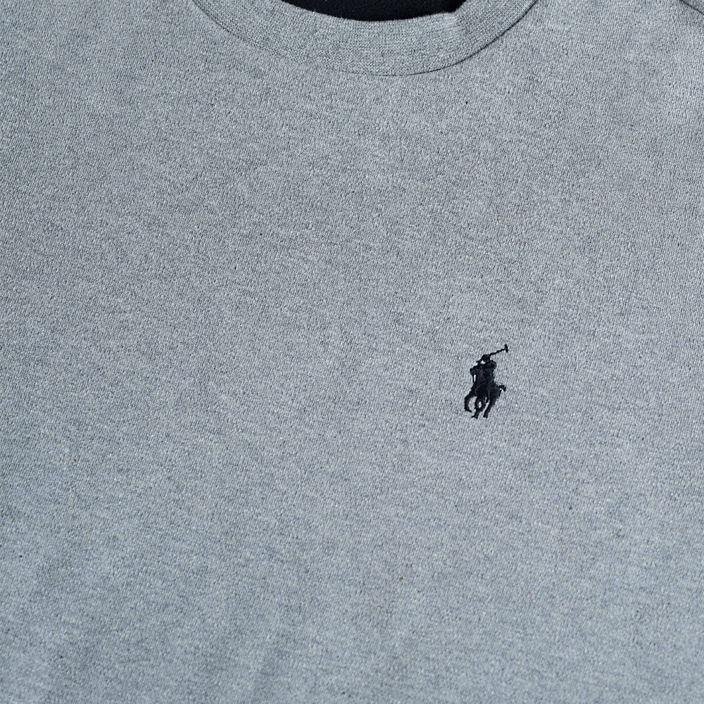 Details for Polo Ralph Lauren Crewneck Lengan Panjang Logo Pony Bordir Abu-Abu 710859145002