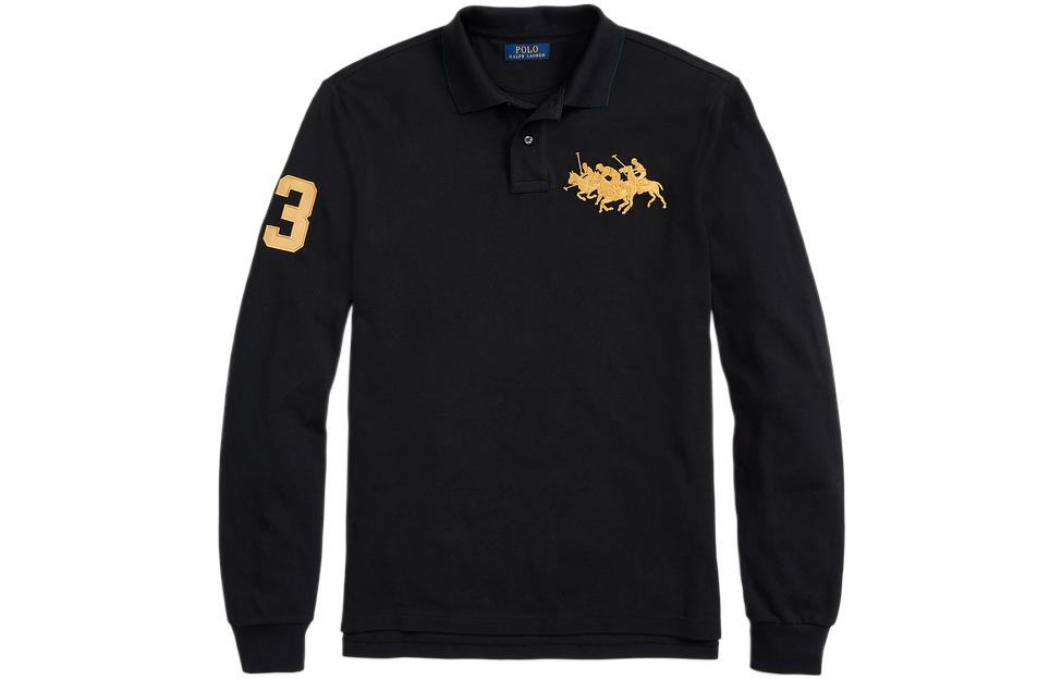 Polo Ralph Lauren Custom Slim Fit Logo Embroidered Long Sleeve Polo Shirt Men. MNPOKNI16822470-001