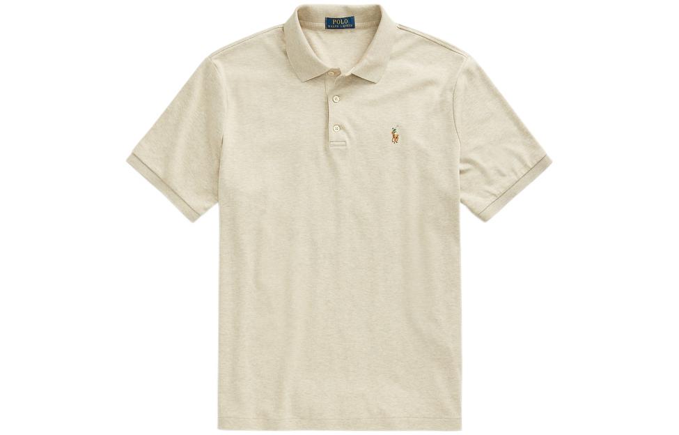 Polo Ralph Lauren Custom Slim Fit Logo Embroidered Cotton Polo Shirt Brown Mens. MNPOKNI1N821412-250