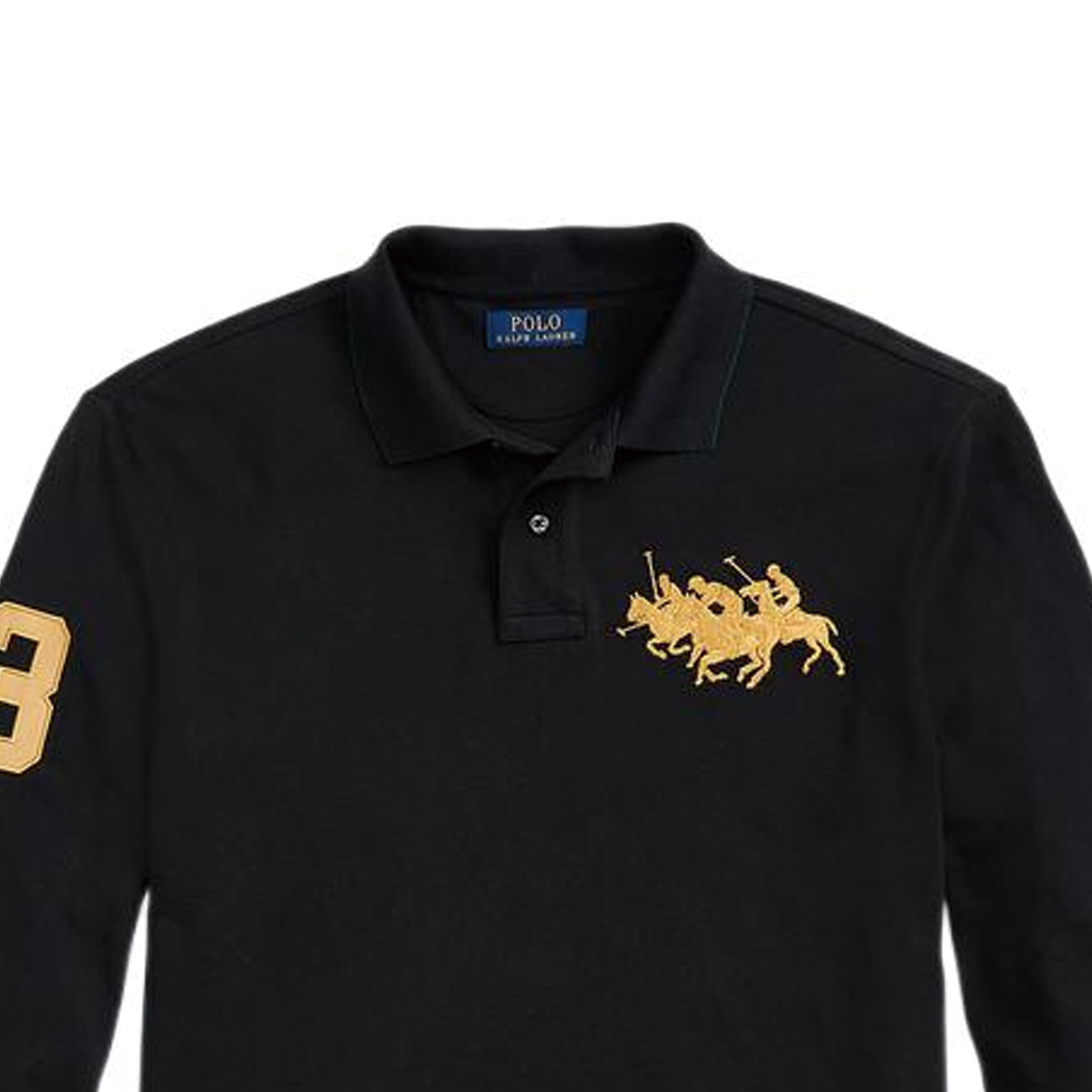 Details for Polo Ralph Lauren 男款修身刺繡長袖POLO衫 MNPOKNI16822470-001