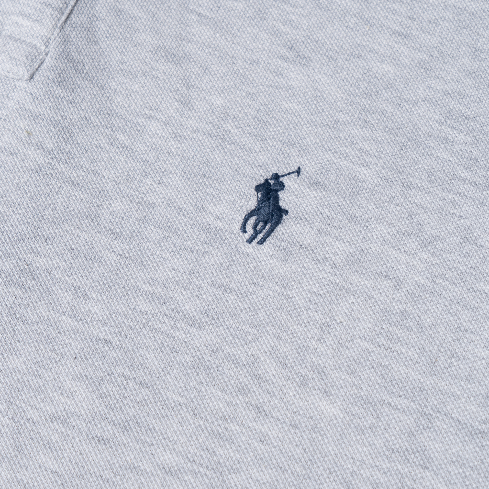 Sizing Polo Ralph Lauren男士灰色定制修身刺绣标志短袖POLO衫 710795080-005