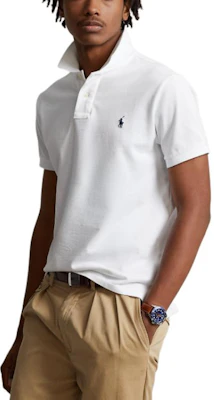 Polo Ralph Lauren Custom Slim Fit Mesh Polo Shirt Pria Warna Putih. MNPOKNI1N820078-100 Purchase Polo Ralph Lauren Custom Slim Fit Mesh Polo Shirt Pria Warna Putih. MNPOKNI1N820078-100