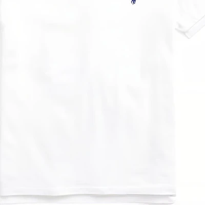 Polo Ralph Lauren Custom Slim Fit Mesh Polo Shirt Pria Warna Putih. MNPOKNI1N820078-100 Sizing Polo Ralph Lauren Custom Slim Fit Mesh Polo Shirt Pria Warna Putih. MNPOKNI1N820078-100