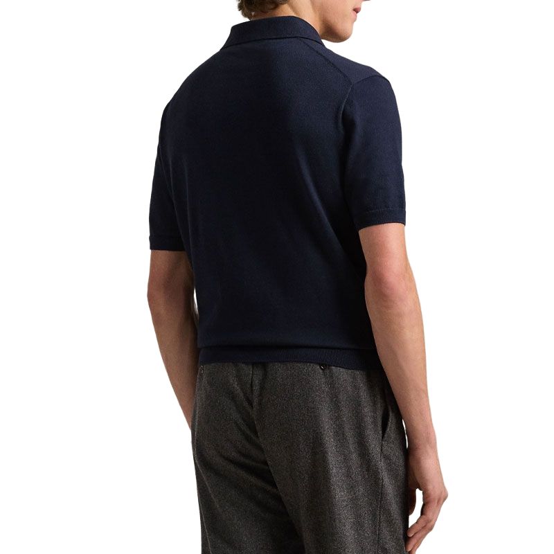 Polo Ralph Lauren Custom Slim Fit Solid Logo Polo Shirt Men SS24 Navy Blue MNPOSWE1N820039-400 圖 4