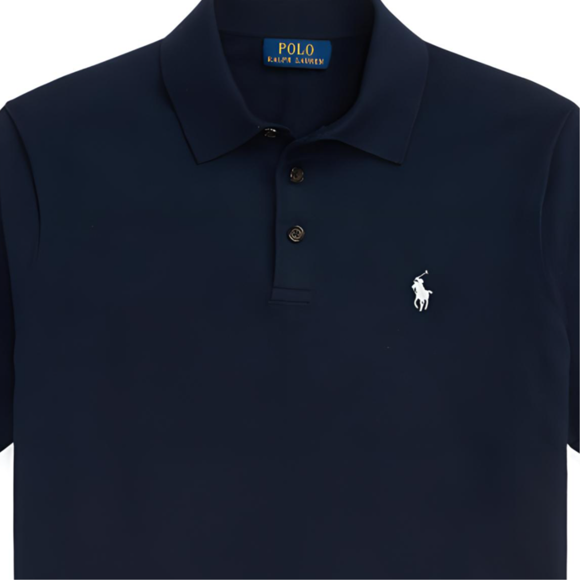 Polo Ralph Lauren Custom Slim Fit Solid Logo Polo Shirt Men SS24 Navy Blue MNPOSWE1N820039-400 圖 6