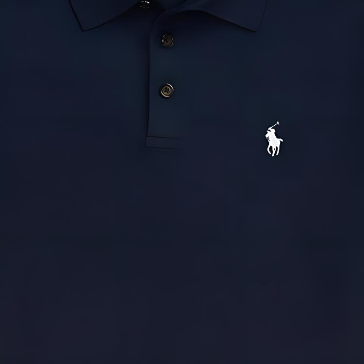 Polo Ralph Lauren Custom Slim Fit Solid Logo Polo Shirt Men SS24 Navy Blue MNPOSWE1N820039-400 圖 7