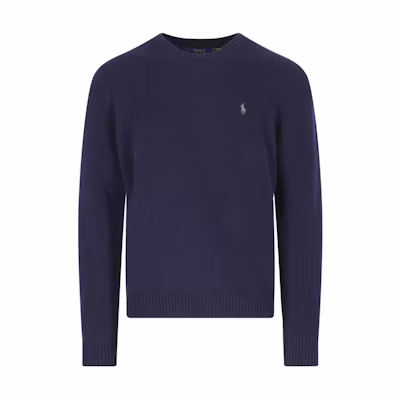 Polo Ralph Lauren Embroidered Logo Crewneck Sweater Navy Blue Men 710878292-002