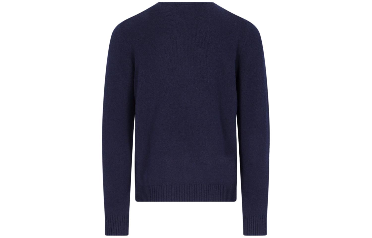 Polo Ralph Lauren Embroidered Logo Crewneck Sweater Navy Blue Men 710878292-002 圖 3