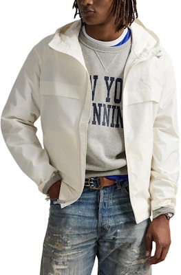 Polo Ralph Lauren 男士刺绣标志全拉链连帽外套 洗白色 MNPOOTW16021608-100 Buy Polo Ralph Lauren 男士刺绣标志全拉链连帽外套 洗白色 MNPOOTW16021608-100