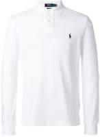 Polo Ralph Lauren Embroidered Logo Long Sleeve Polo Shirt White - Classic Style 710681126-001 Polo Ralph Lauren Embroidered Logo Long Sleeve Polo Shirt White - Classic Style 710681126-001