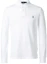 Order Polo Ralph Lauren Embroidered Logo Long Sleeve Polo Shirt White - Classic Style 710681126-001